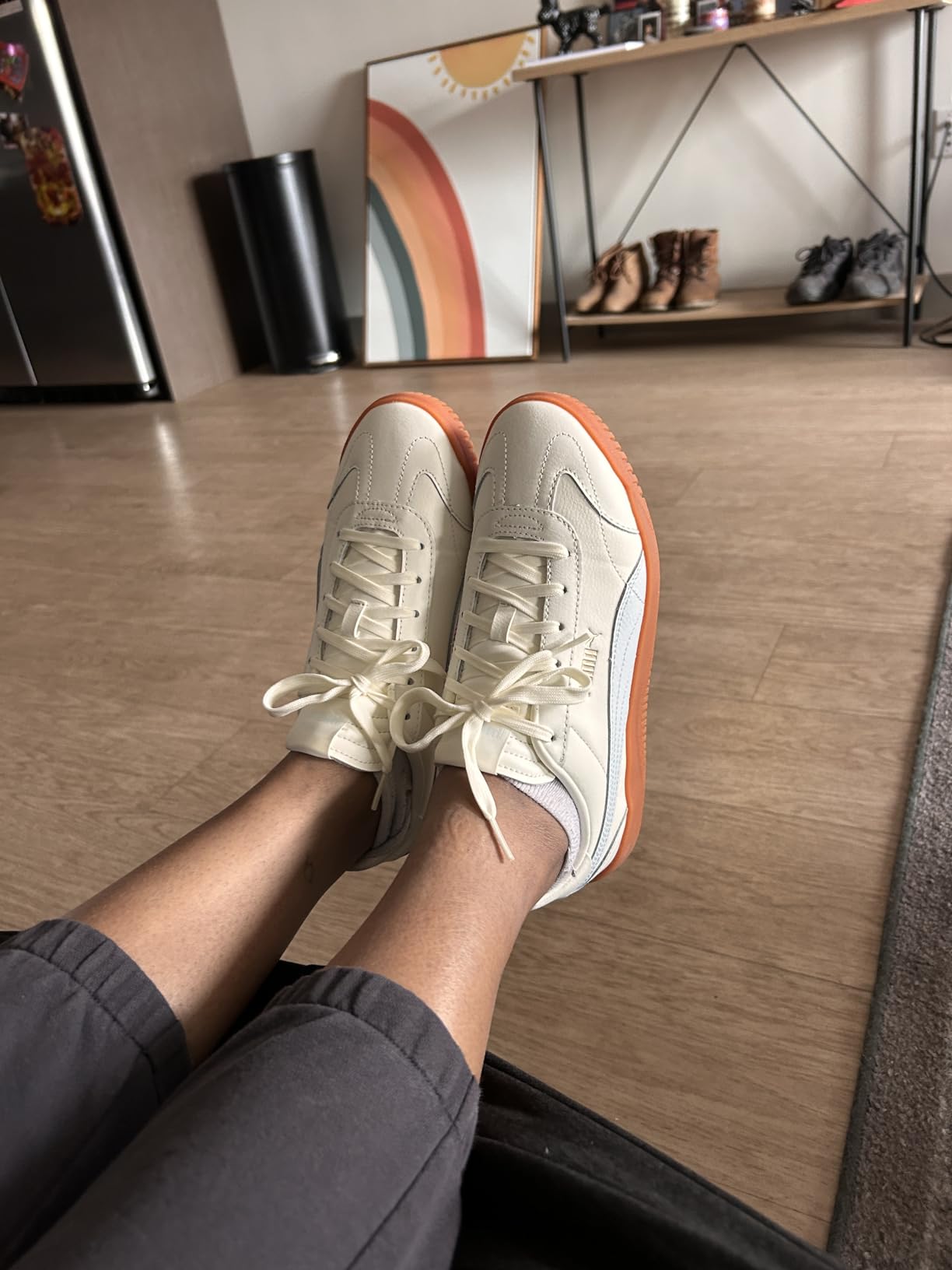 PUMA Club 5v5 lifestyle shot showing versatility with casual outfit styling