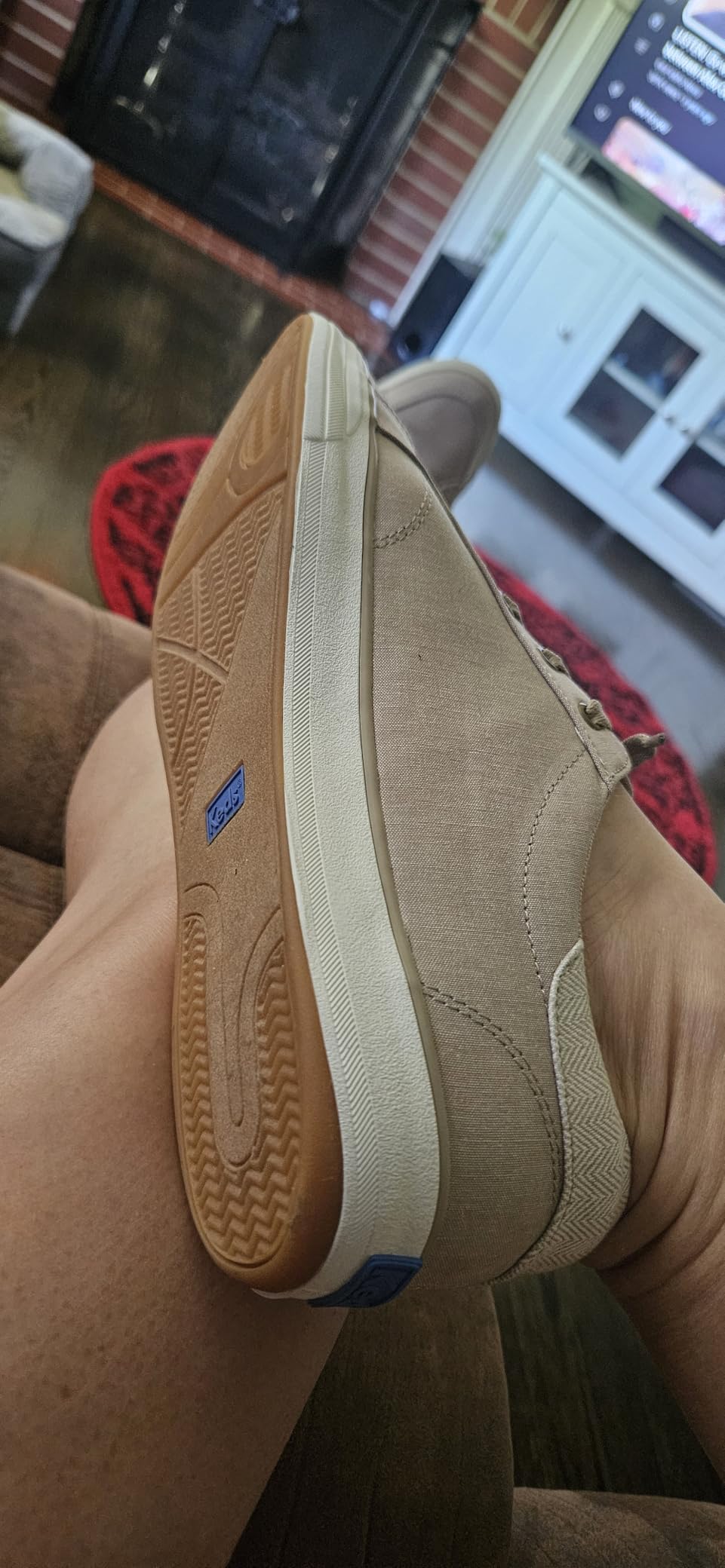 Keds sneakers styled with casual outfit showing versatility with different clothing options