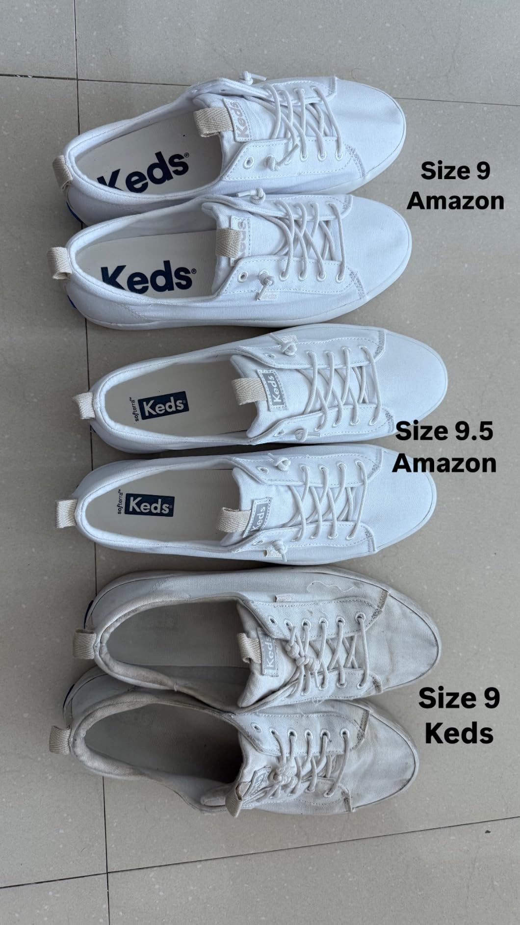 Final product shot of Keds Kickback white canvas slip-on sneakers