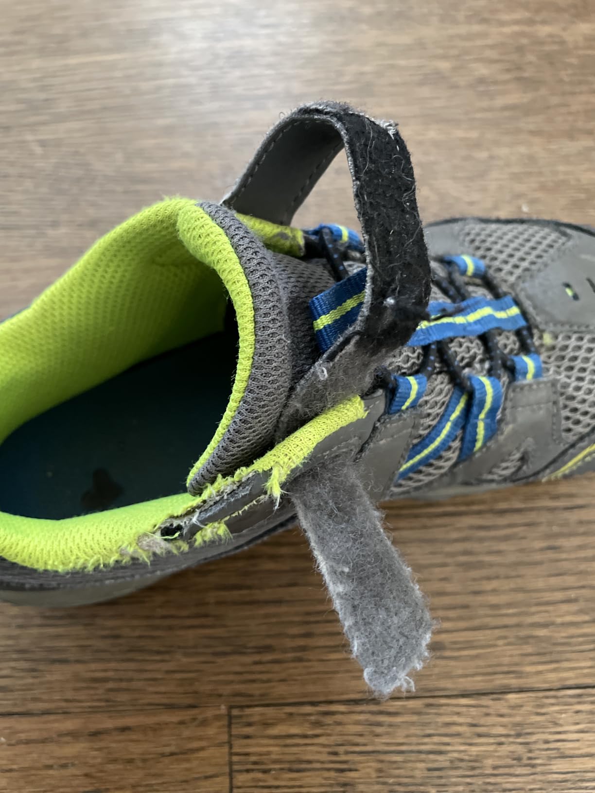 Sole separation on Merrell Trail Chaser after couple months of wear showing quality control issues