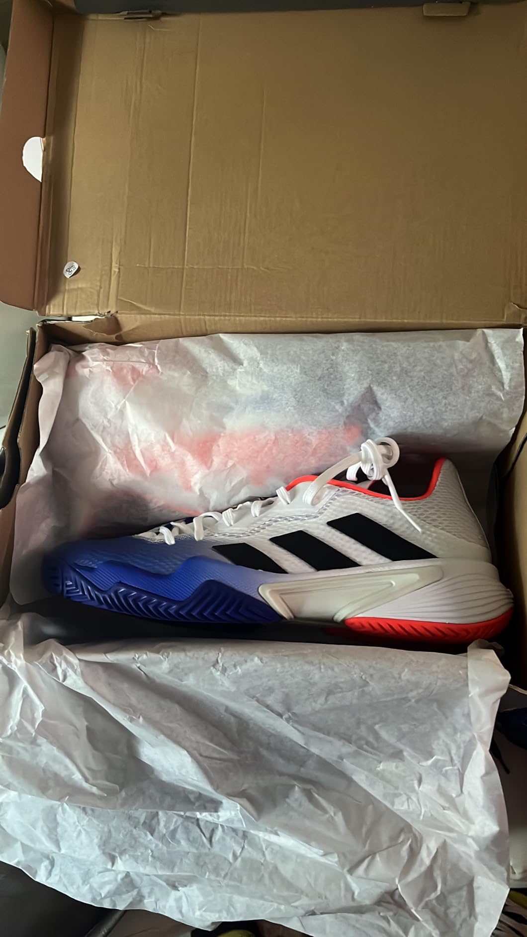 Final product shot of Adidas Barricade Clay showing overall design and construction quality