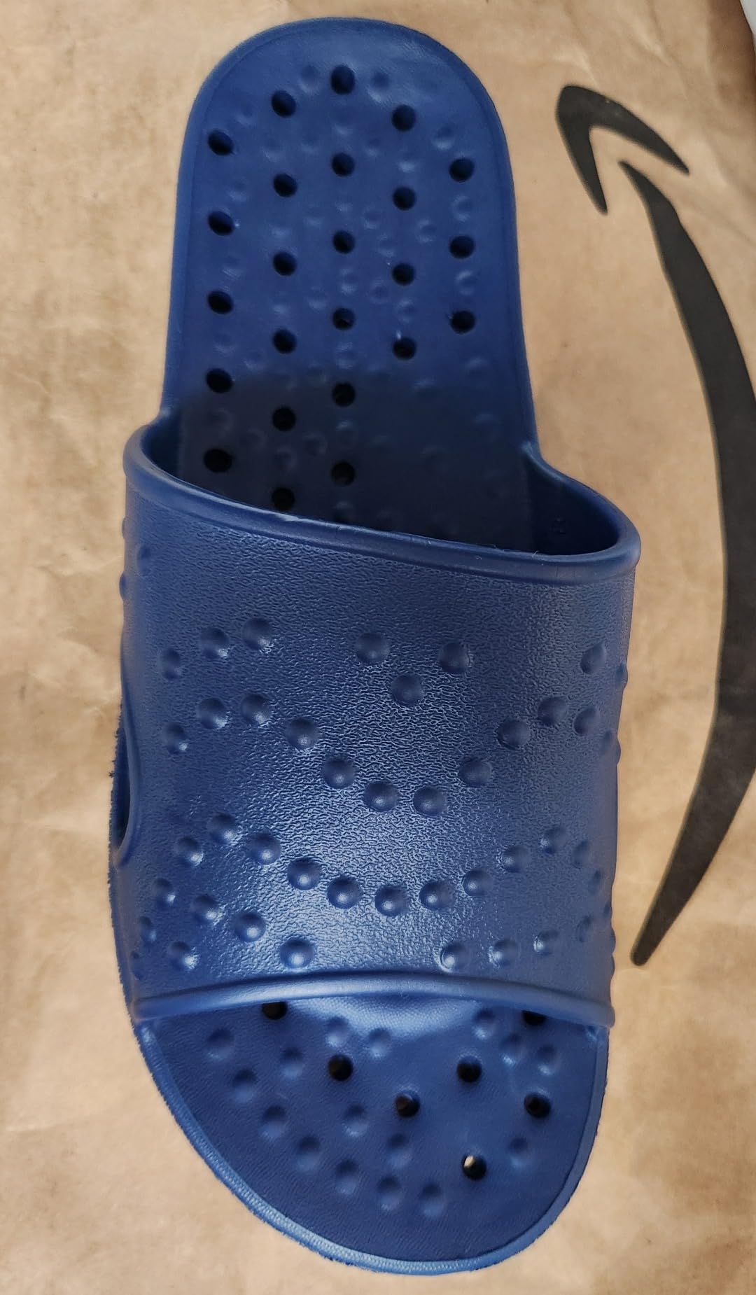 shevalues women's shower shoes black with drain holes and arch support design