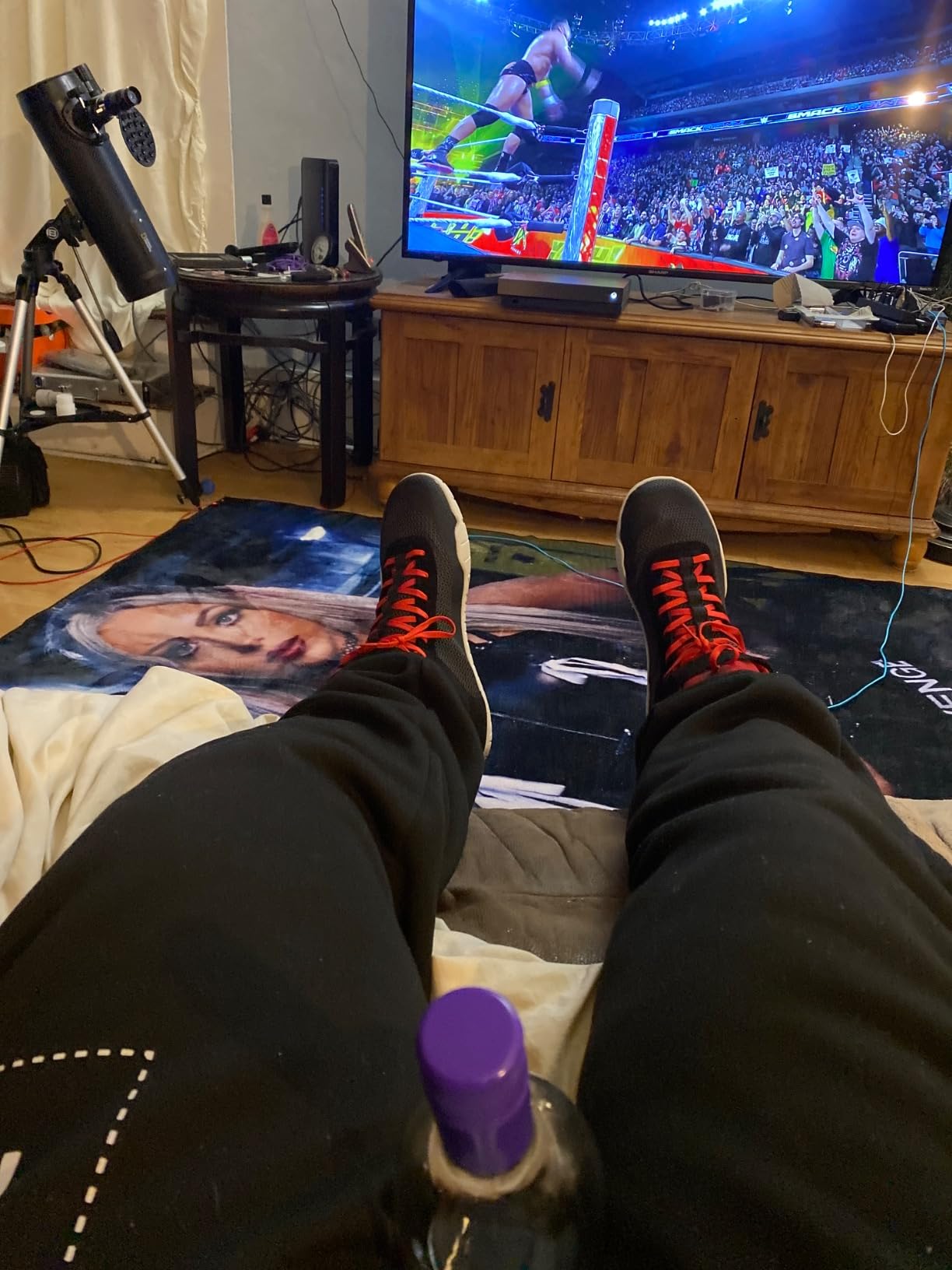 Final assessment wrestling shoes showing overall condition after testing period