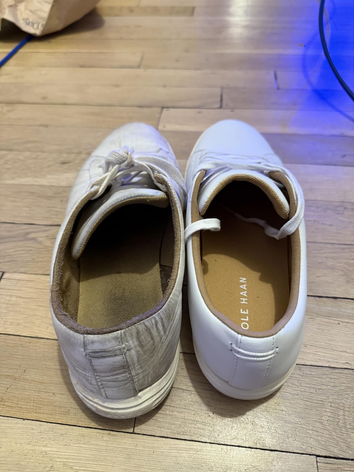 Cole Haan Grand Crosscourt II white leather sneaker showing clean minimalist design