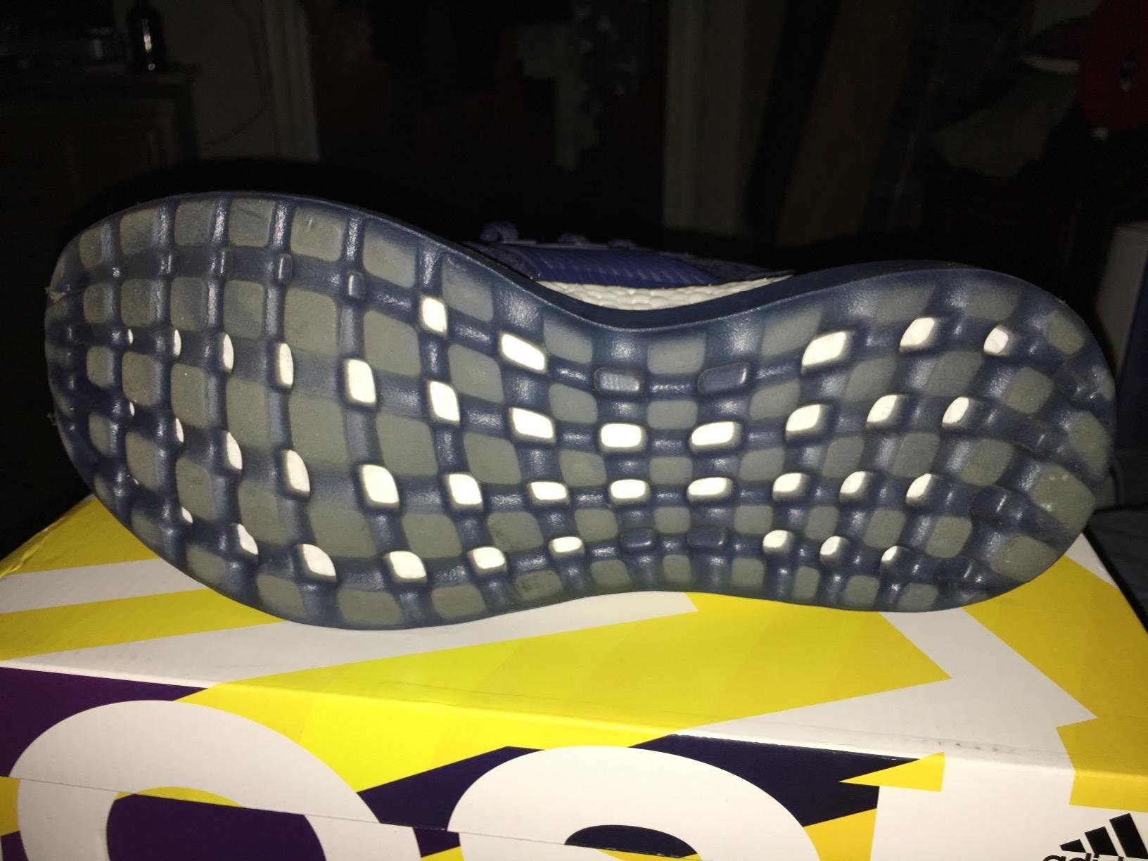 Adidas Pureboost ZG product packaging and marketing claims verification