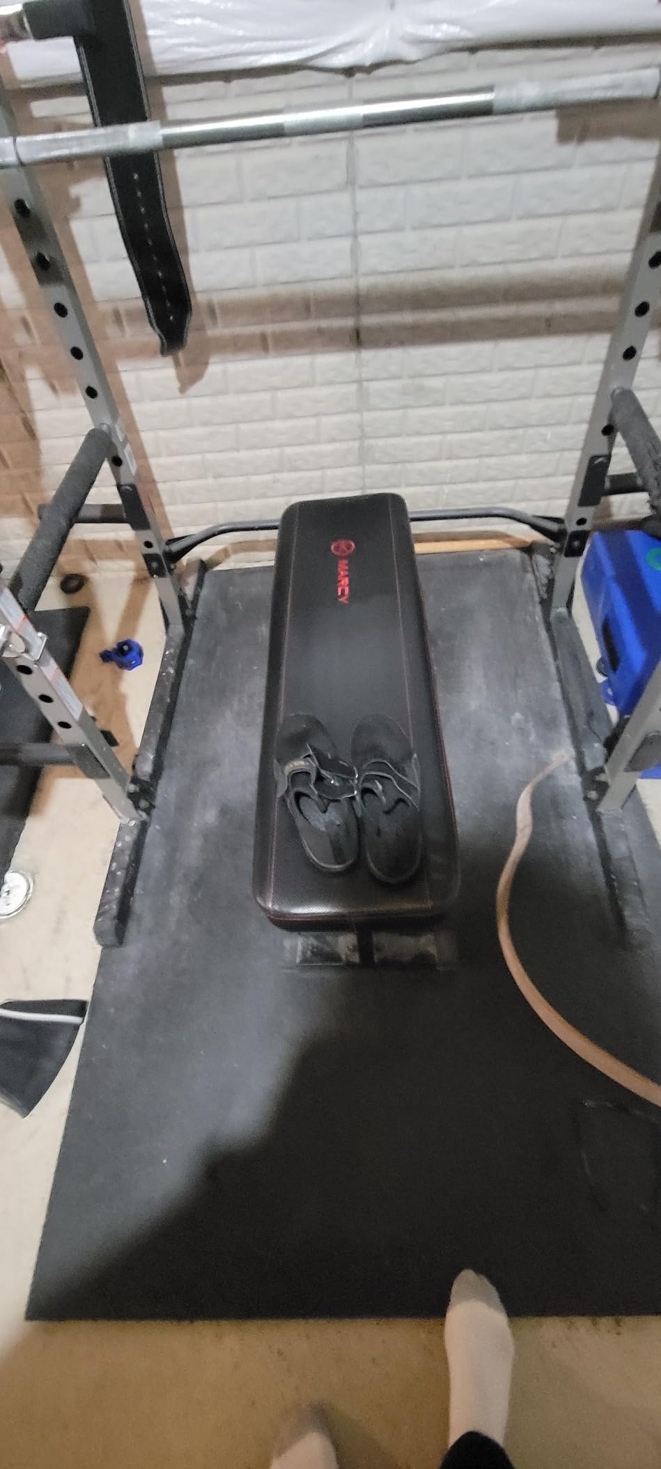 Fitness deadlift shoes during weight training session showing excellent floor grip and stability