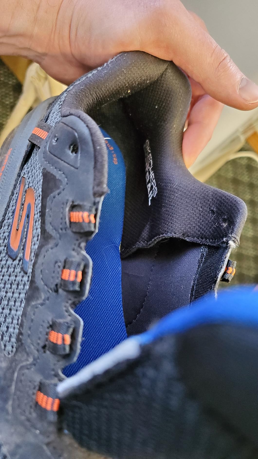 Skechers Go Run Trail Altitude sole showing Goga Mat cushioning technology and rubber outsole tread pattern