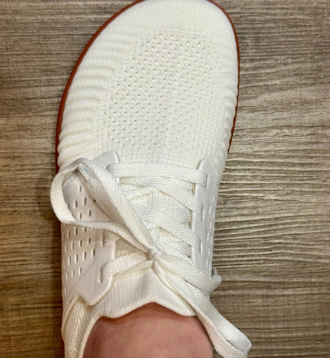 Comparison view showing WHITIN shoes against traditional sneakers highlighting design differences