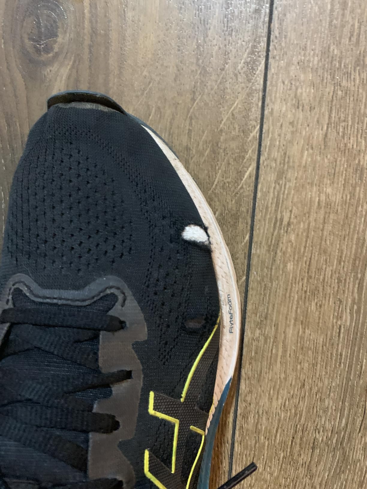 ASICS GT-1000 12 showing another angle of wear pattern concerns