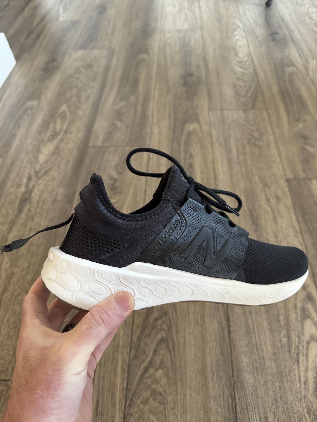 New Balance Cruz V3 showing wear patterns after extended testing period