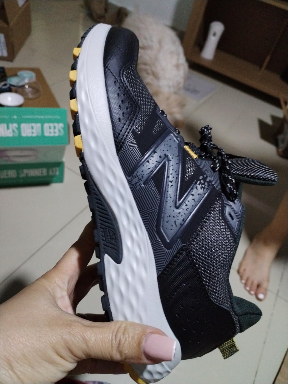 New Balance MT410V8 showing real-world wear and construction quality after testing