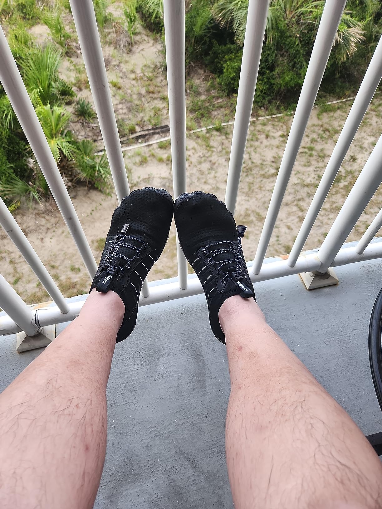 Racqua water shoes lifestyle shot showing practical use and fit