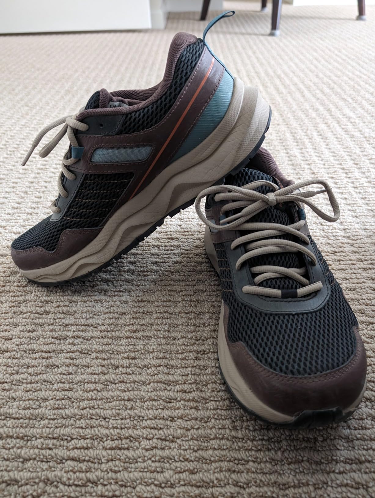 Columbia Plateau hiking shoes showing real-world wear after extended outdoor use