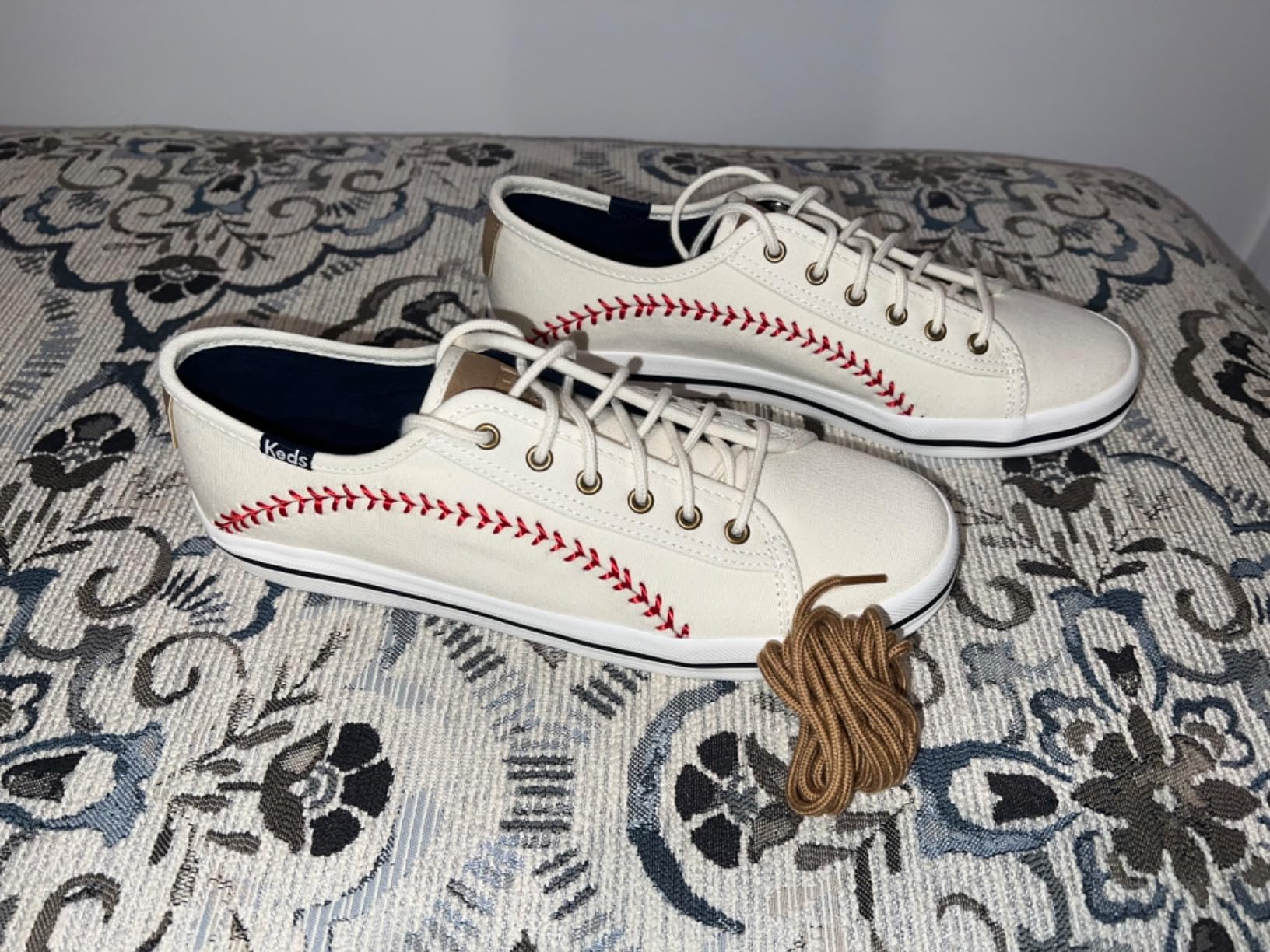 Final product shot of Keds Women's Kickstart Pennant sneakers showing overall design