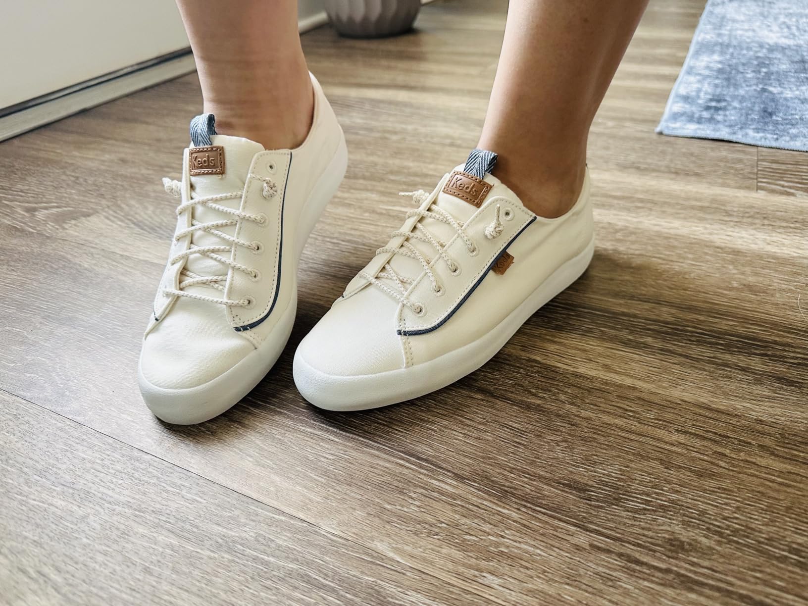 Keds Kickback showing wear patterns after several weeks of testing