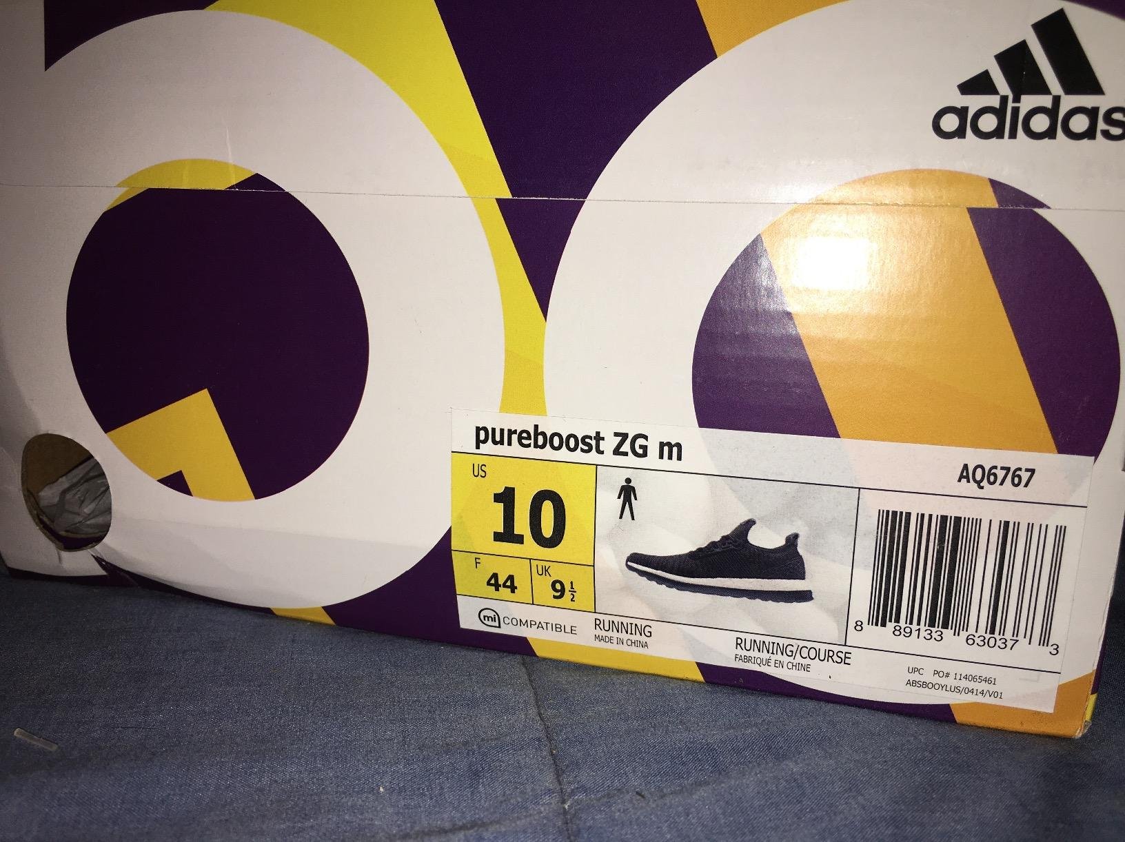 Adidas Pureboost ZG final assessment showing overall condition after testing