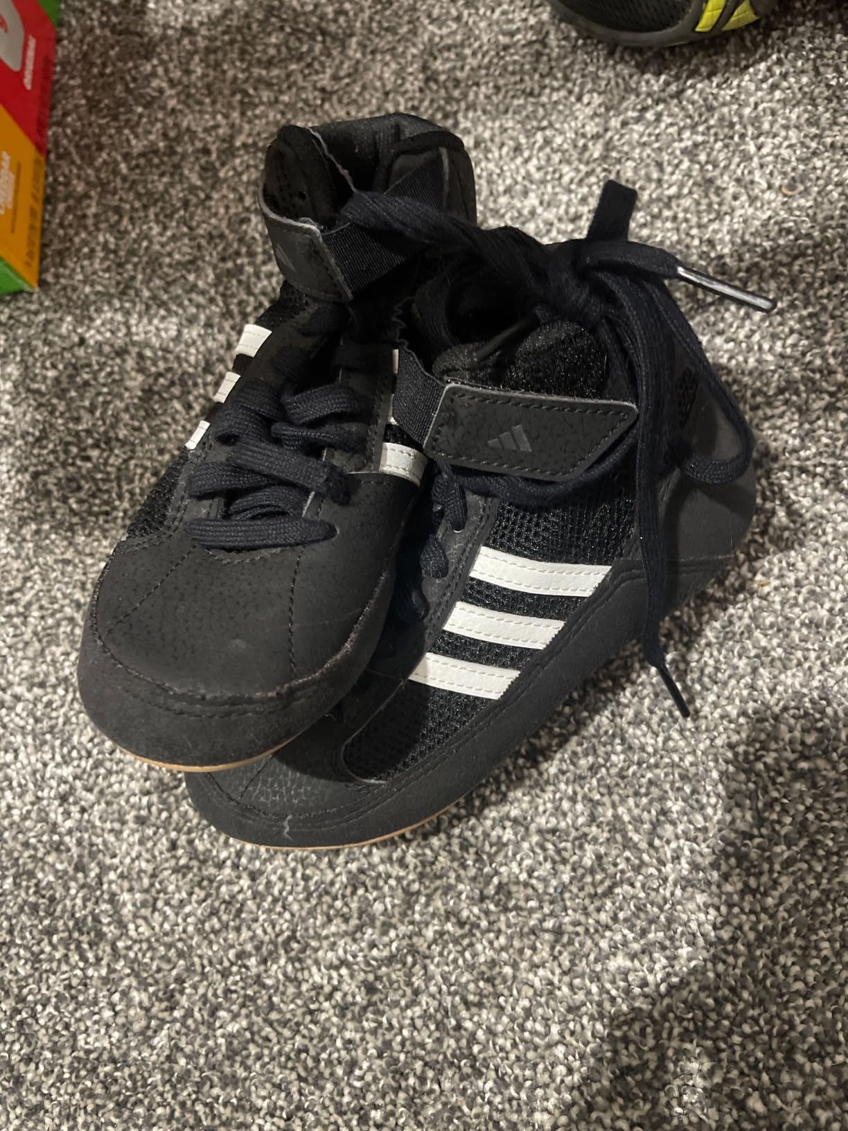 Adidas HVC Wrestling Shoes sole pattern showing rubber grip design for wrestling mats