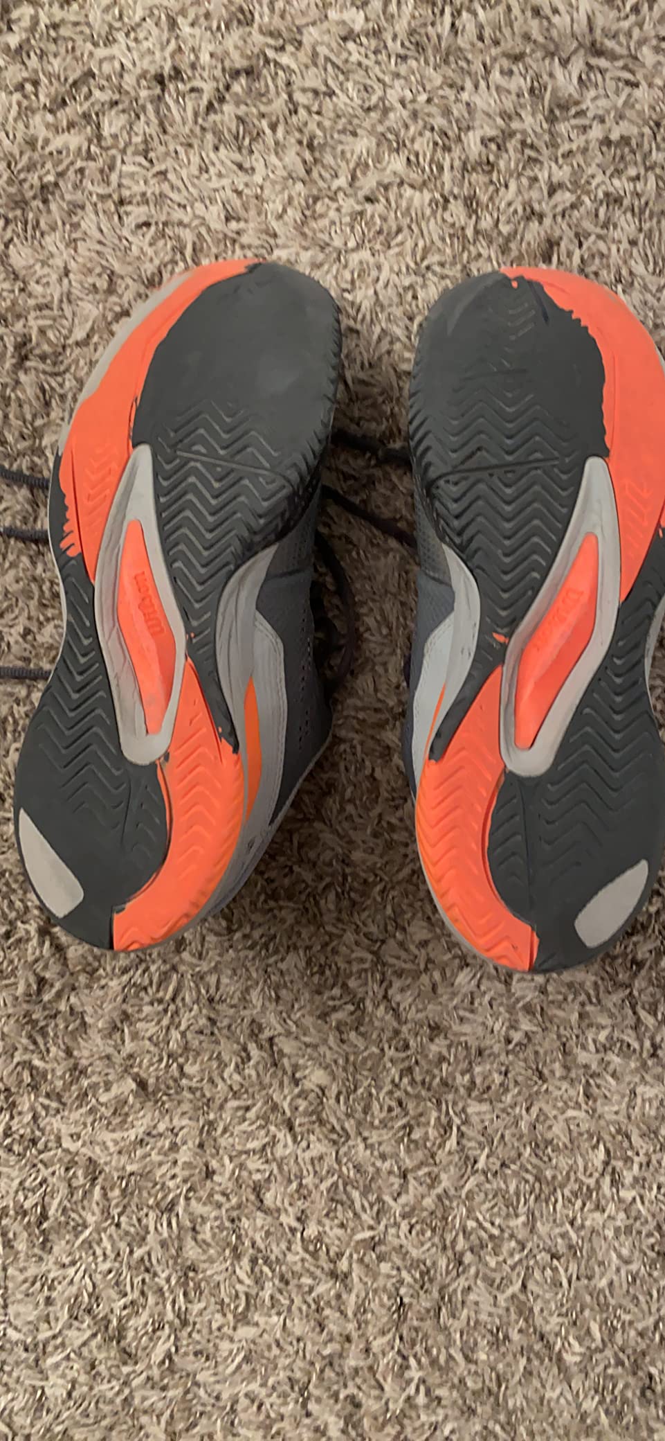 Wilson Rush Pro Ace tennis shoes during court testing showing performance on hard court surface