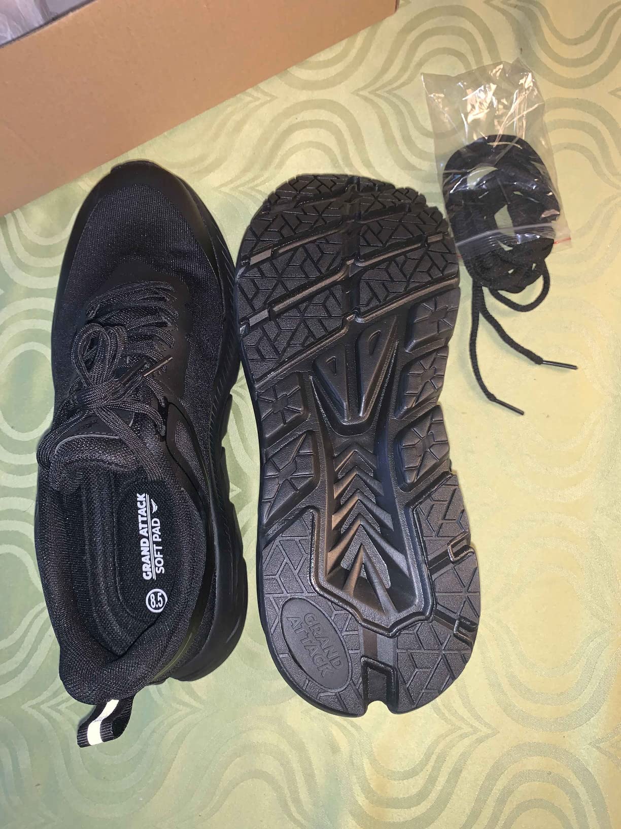 Grand Attack shoes being worn during gym workout showing versatility for cross-training activities