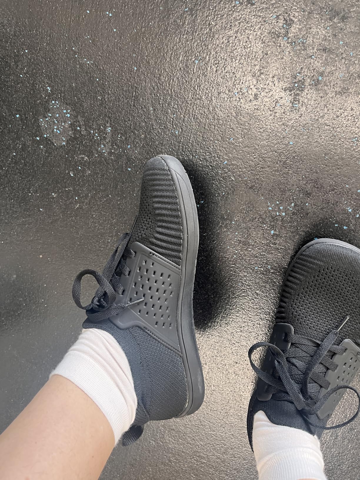 WHITIN shoes demonstrating the generous toe box space and natural foot positioning