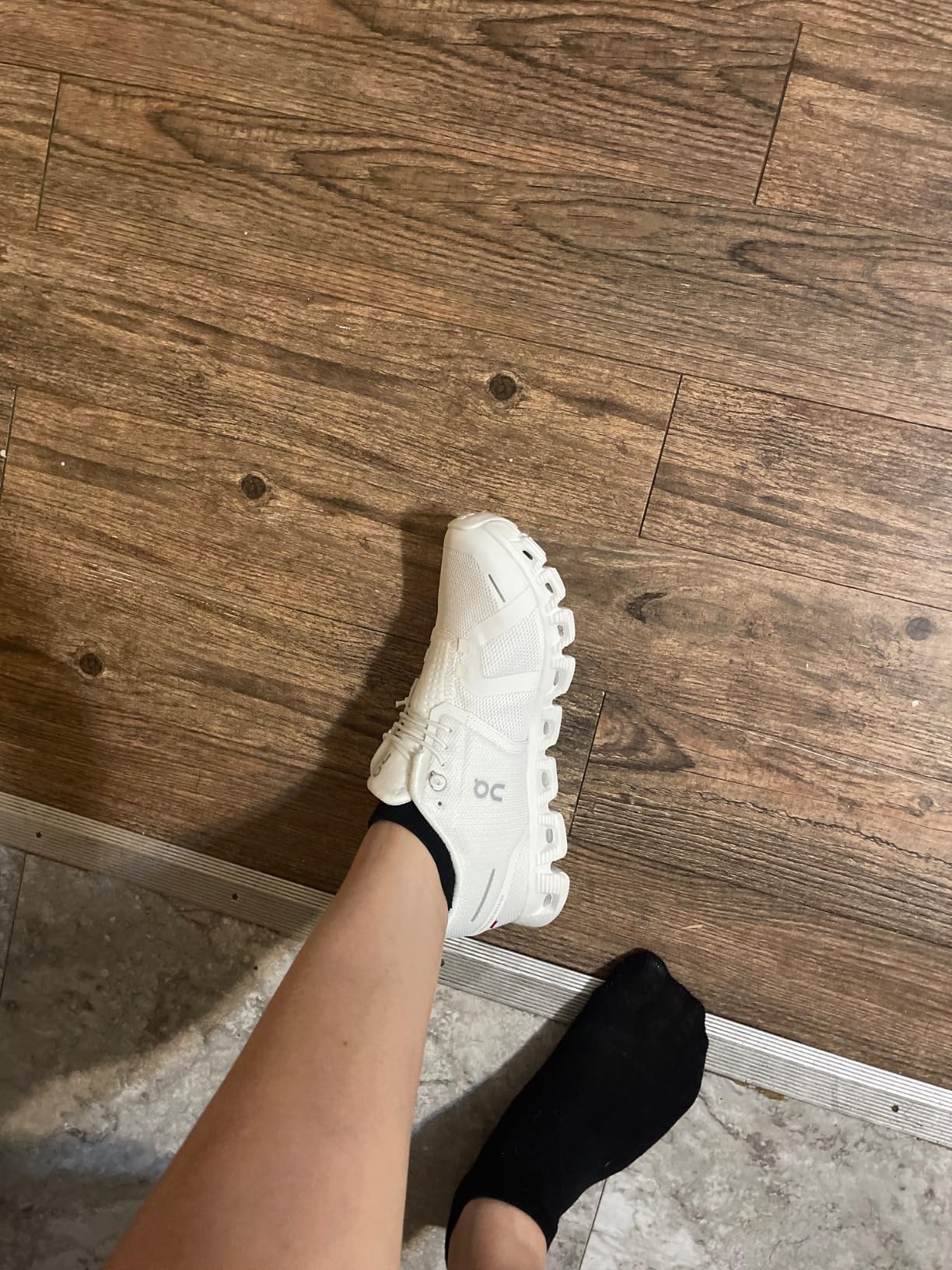 On Cloud 5 showing wear patterns after several months of use