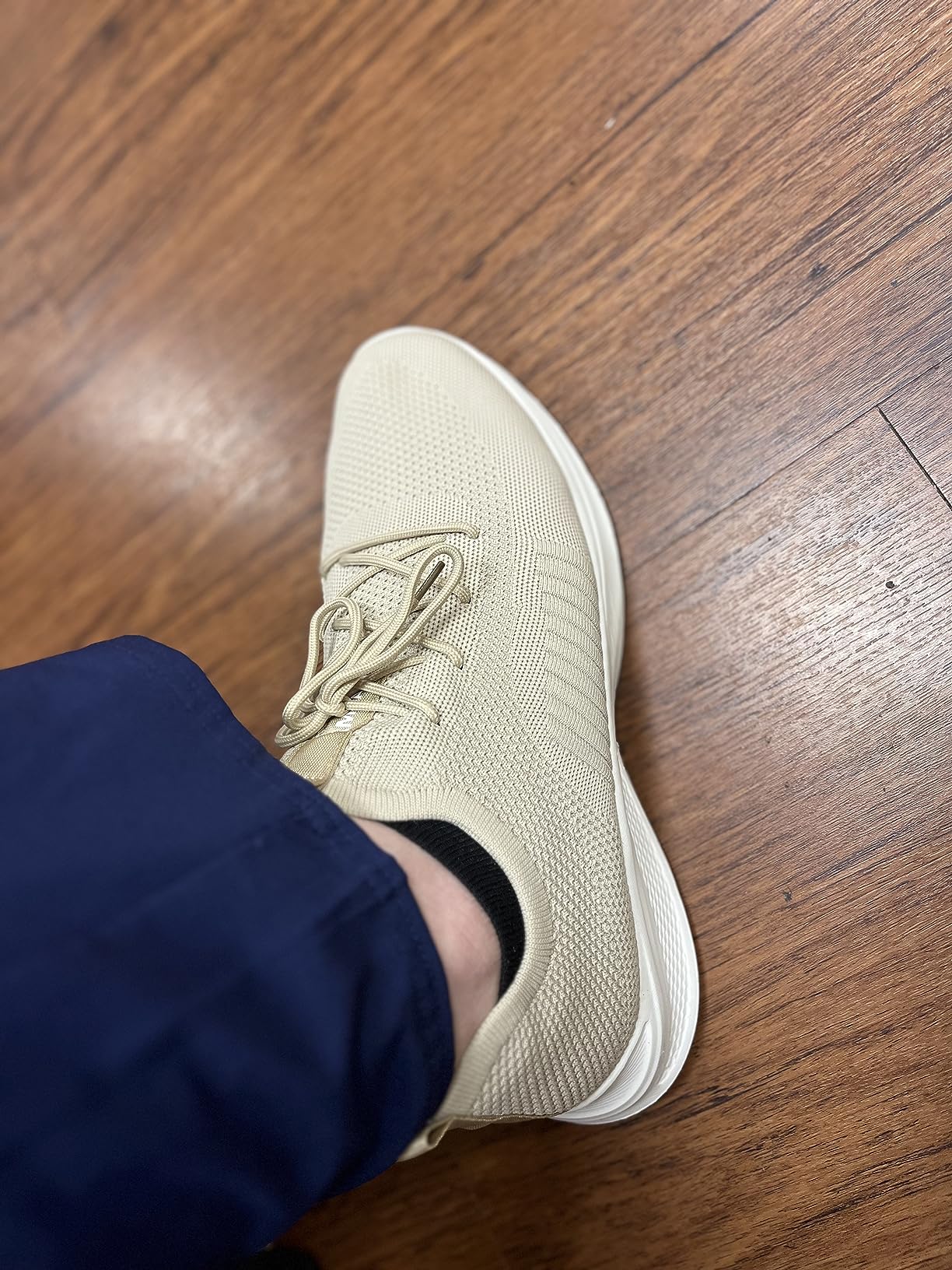 VAMJAM shoes being worn in workplace setting showing practical daily use