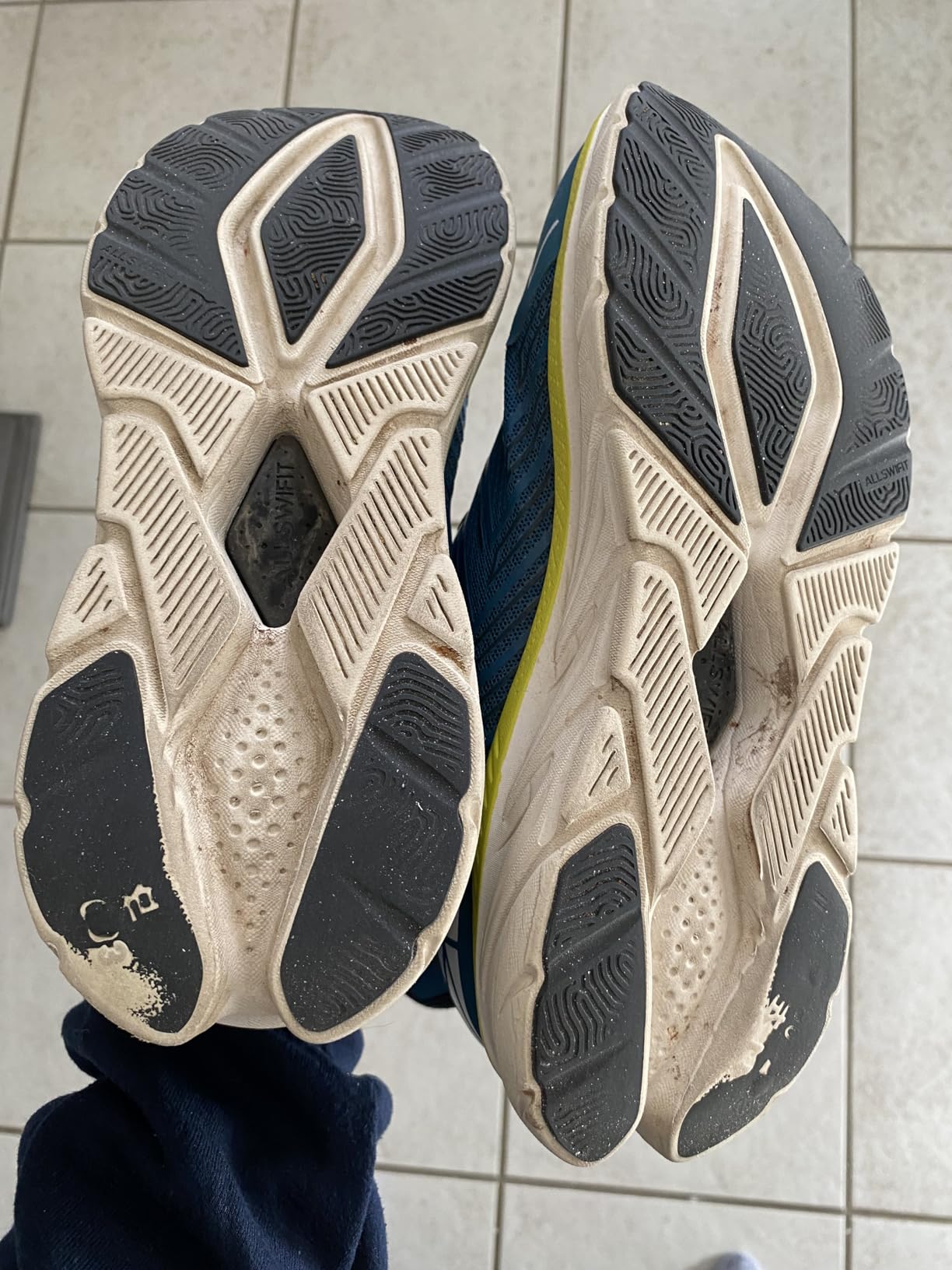 ALLSWIFIT shoes being worn during gym workout showing ankle support and stability
