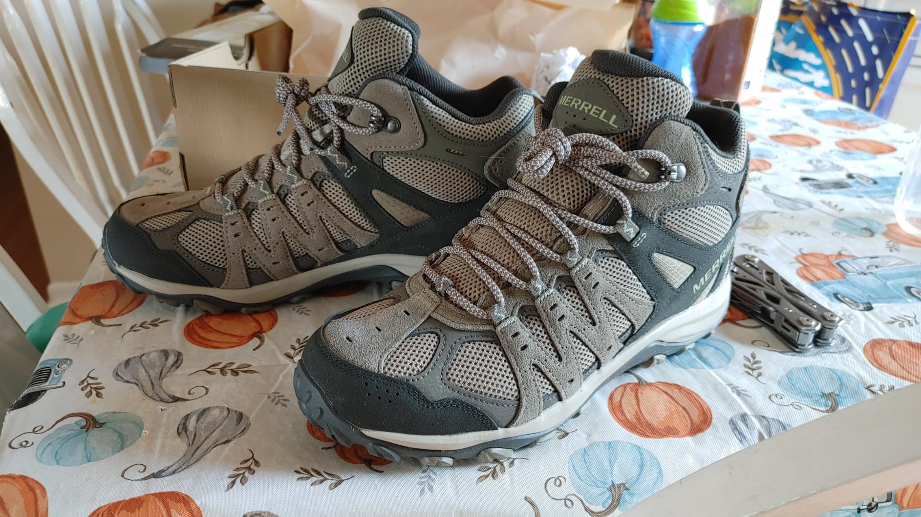 Merrell Accentor 3 showing water resistance testing results after trail use