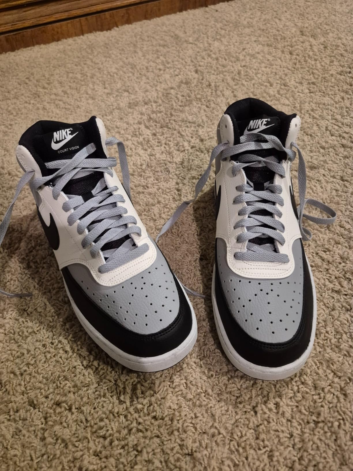 Nike Court Vision Mid in action during casual basketball showing court performance