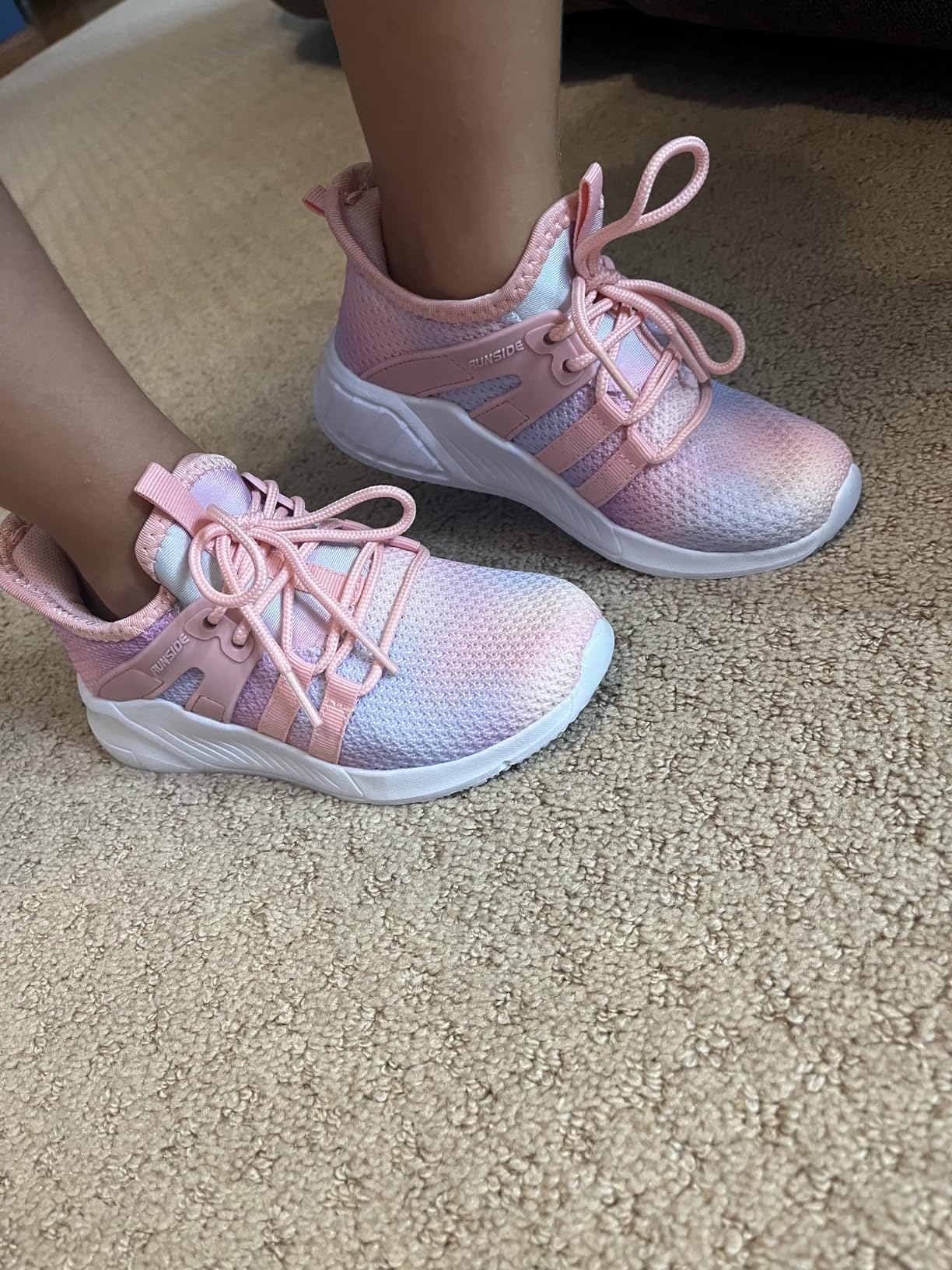 RUNSIDE sneakers after weeks of wear showing overall condition and any wear patterns