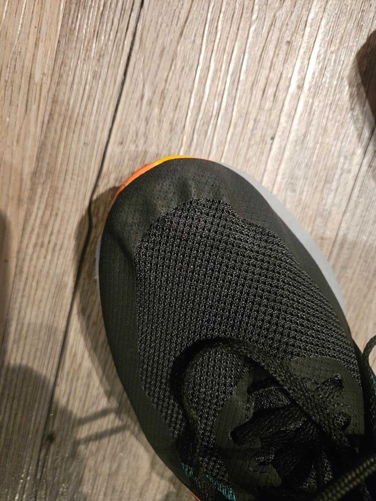 ASICS Gel-Excite Trail 2 showing toe box wrinkling issue mentioned in review