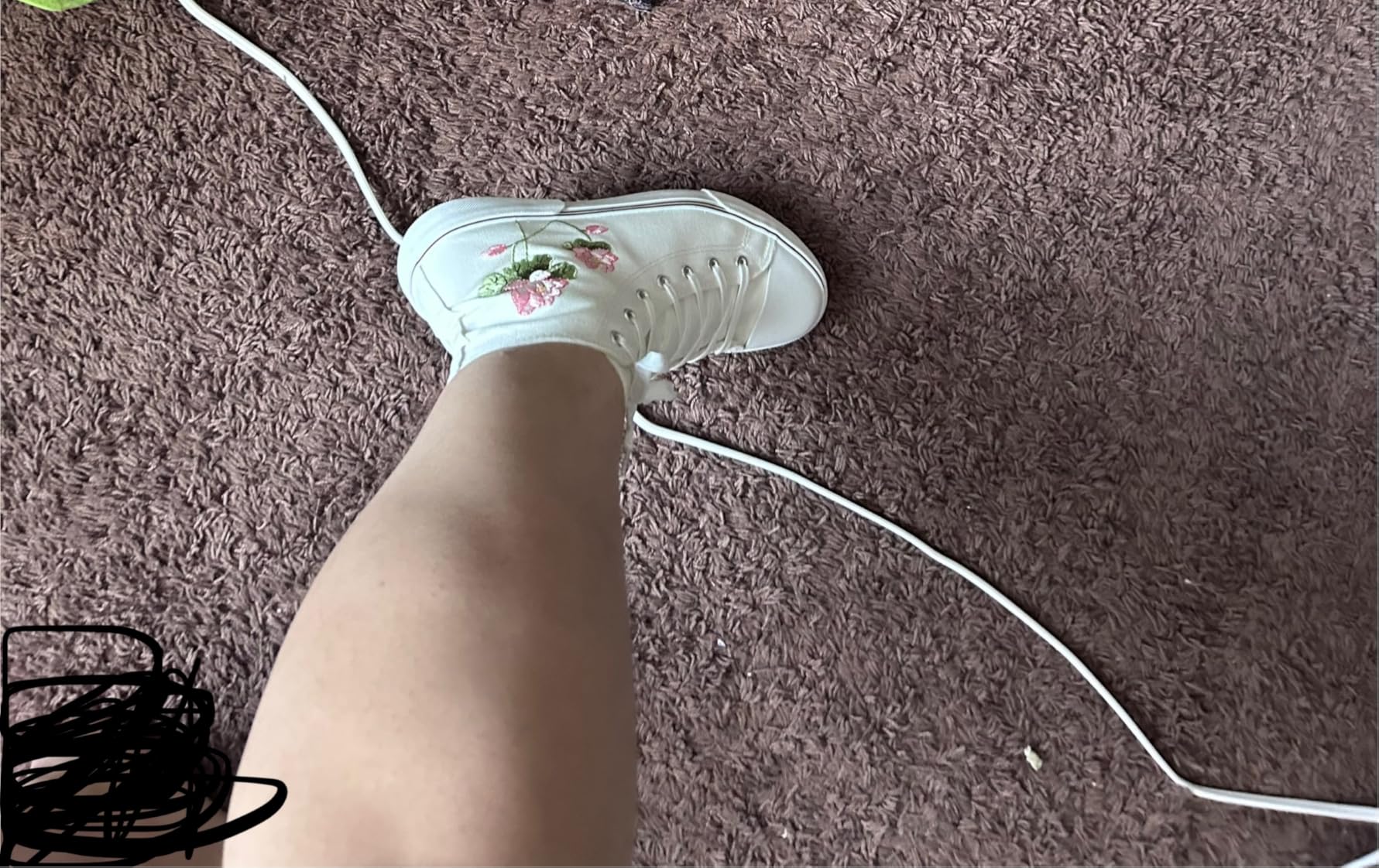 hash bubbie sneakers showing wide toe box design compared to traditional Converse