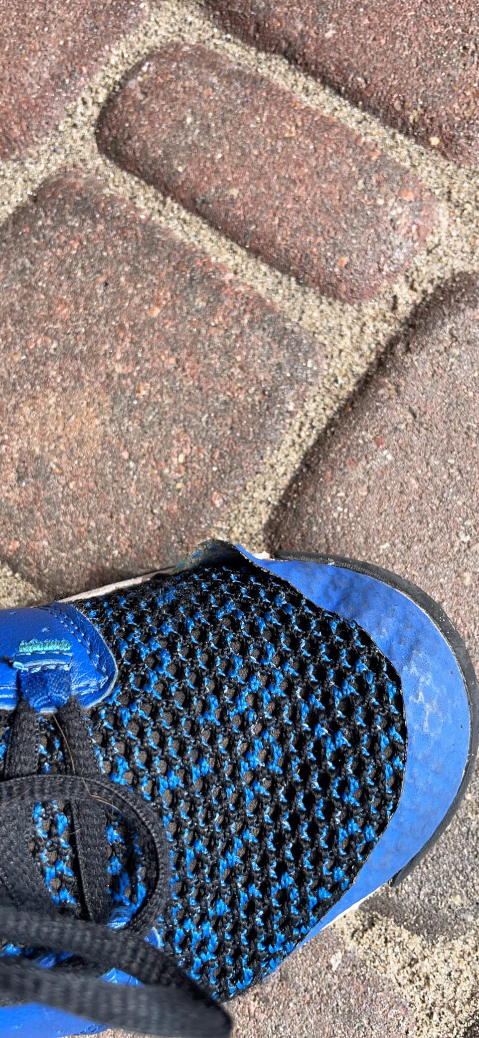 AND1 basketball shoe showing wear patterns after three months of testing
