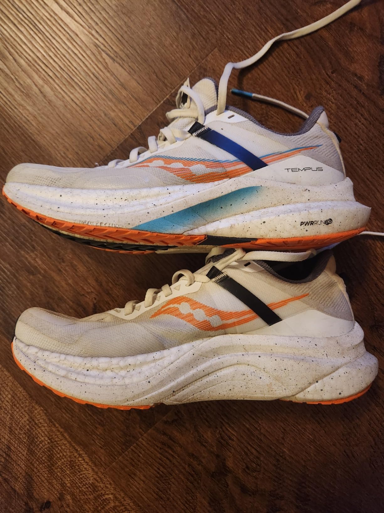 Saucony Tempus stability frame system visible in midsole cutaway view