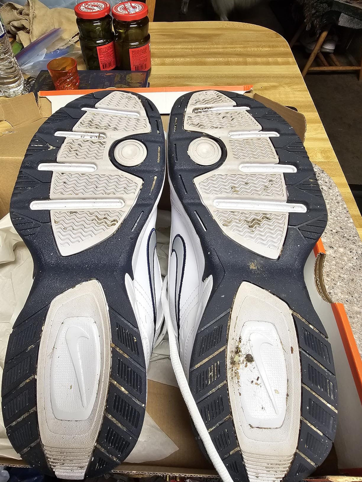Nike Formation training shoe sole showing Air cushioning technology and rubber traction pattern