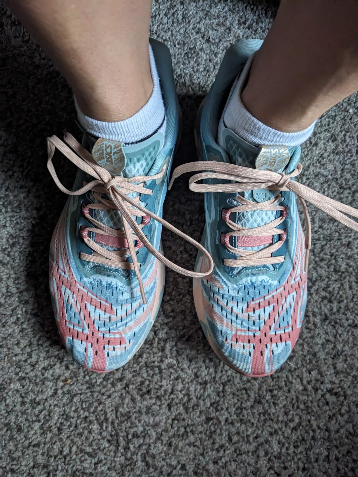 ASICS Noosa TRI 15 toe box area showing roomy fit and flexible upper material