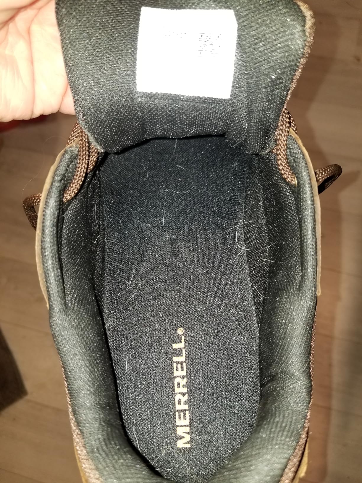 Final product shot of Merrell Men's Moab Adventure Lace hiking shoes showing overall design and construction