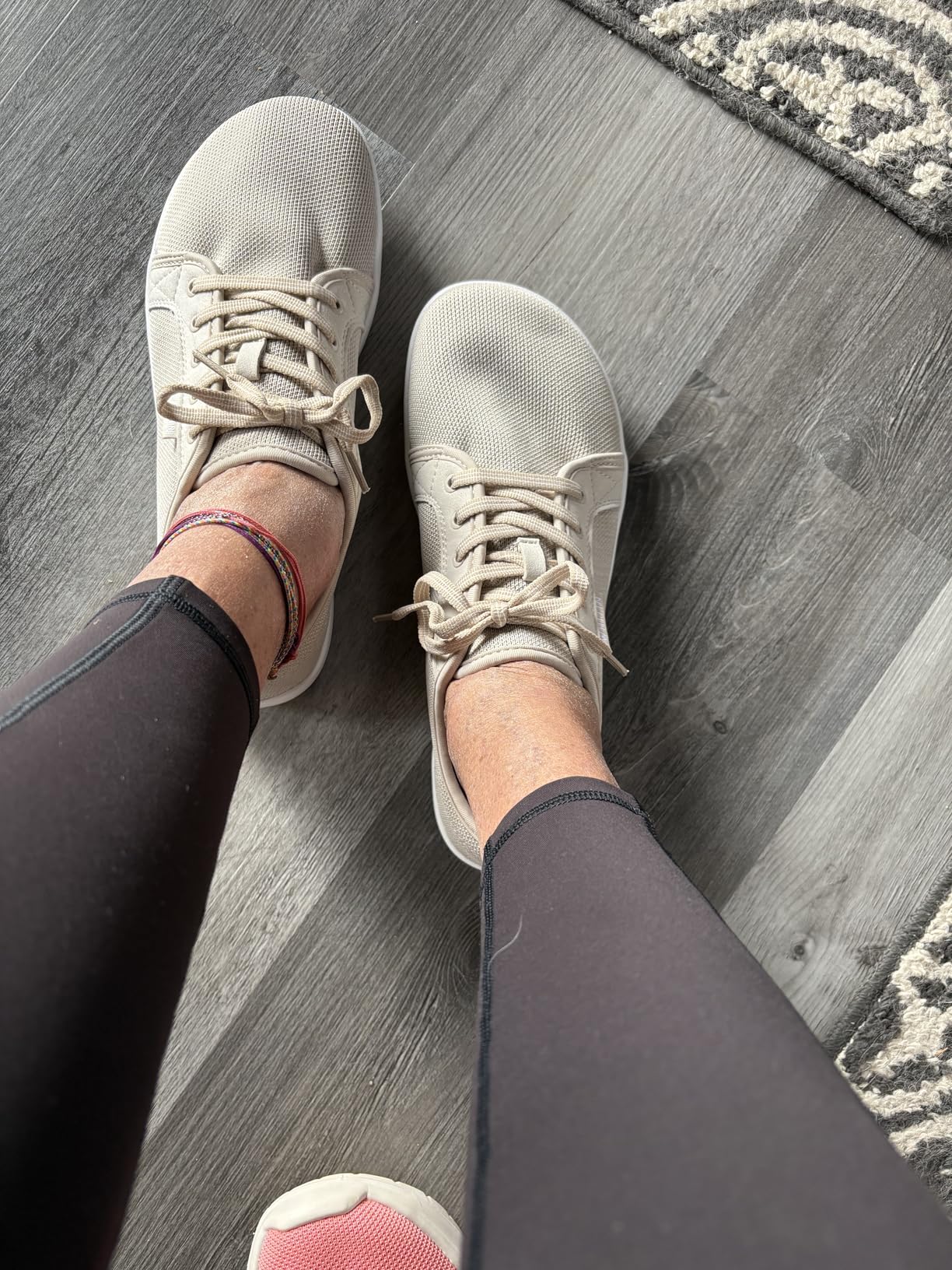 WHITIN barefoot shoes worn by satisfied customer showing real-world satisfaction and comfort