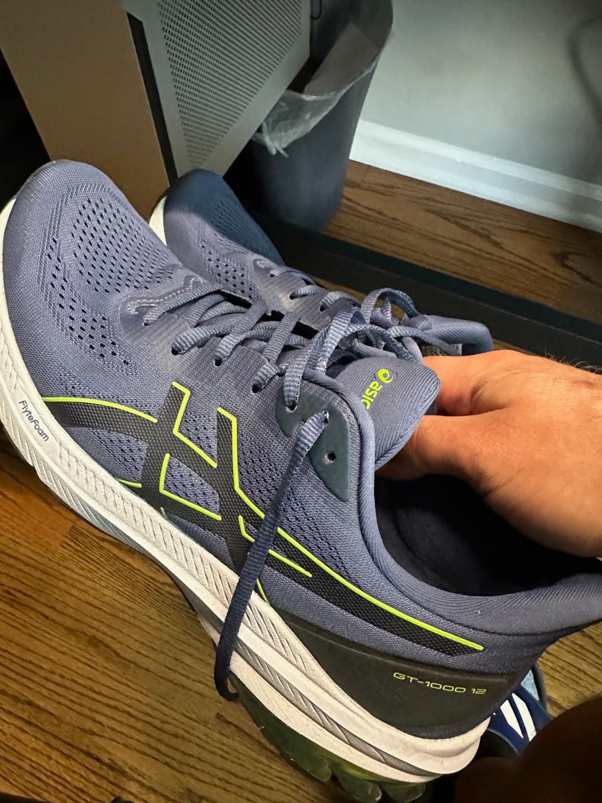 ASICS GT-1000 12 showing comprehensive wear analysis after months of testing