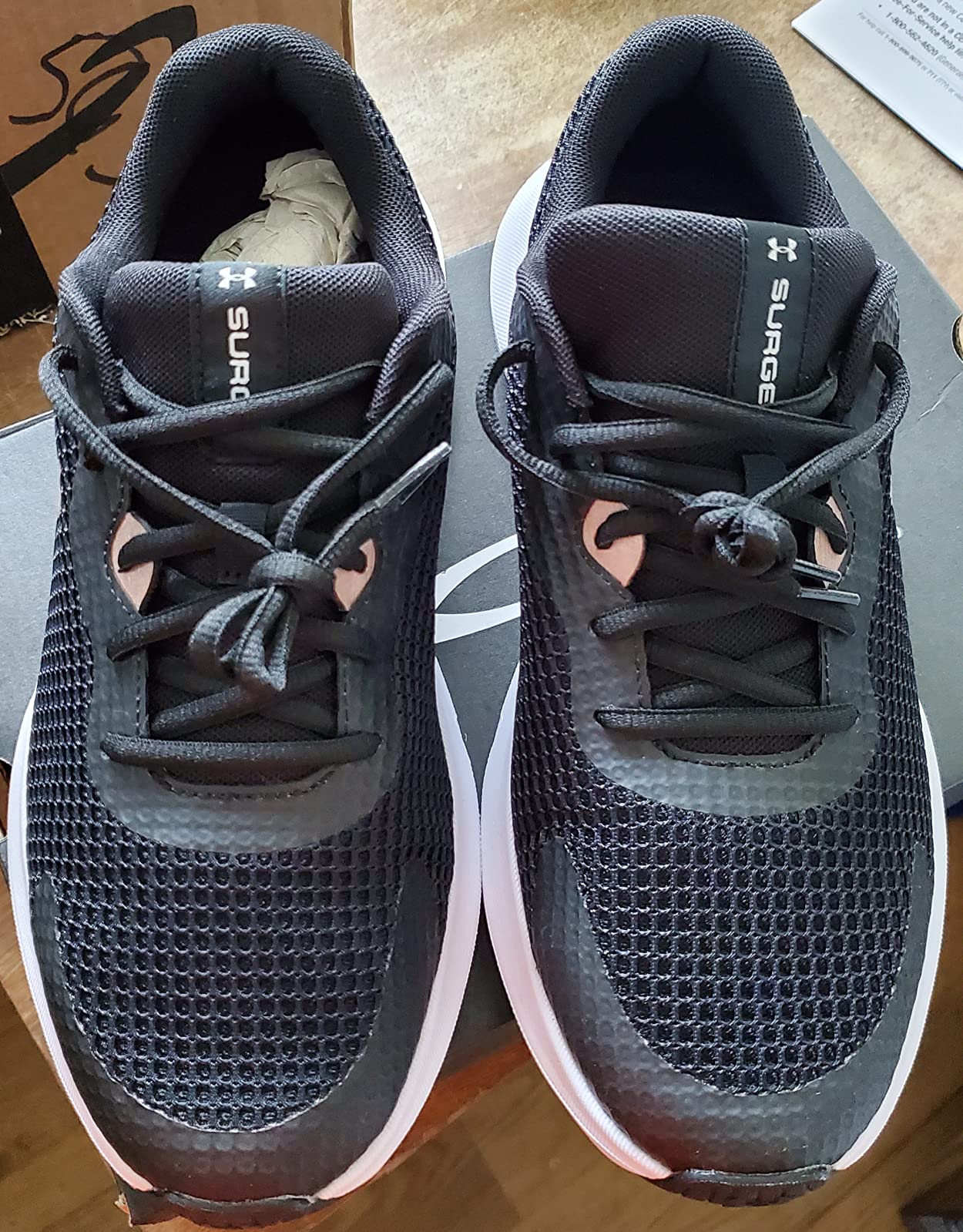 Under Armour Surge 3 outsole showing rubber pod placement and tread pattern