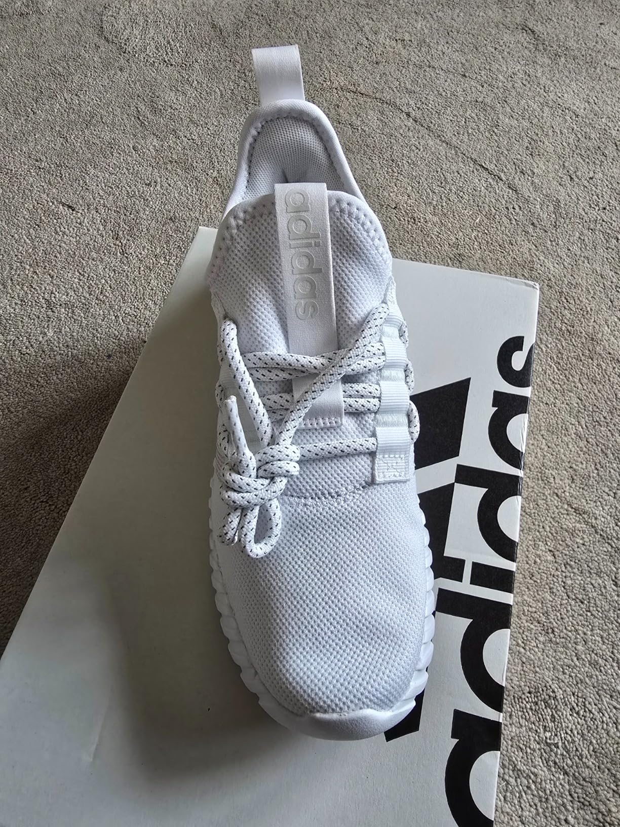 Adidas Kaptir Flow breathable mesh upper detail showing airflow design