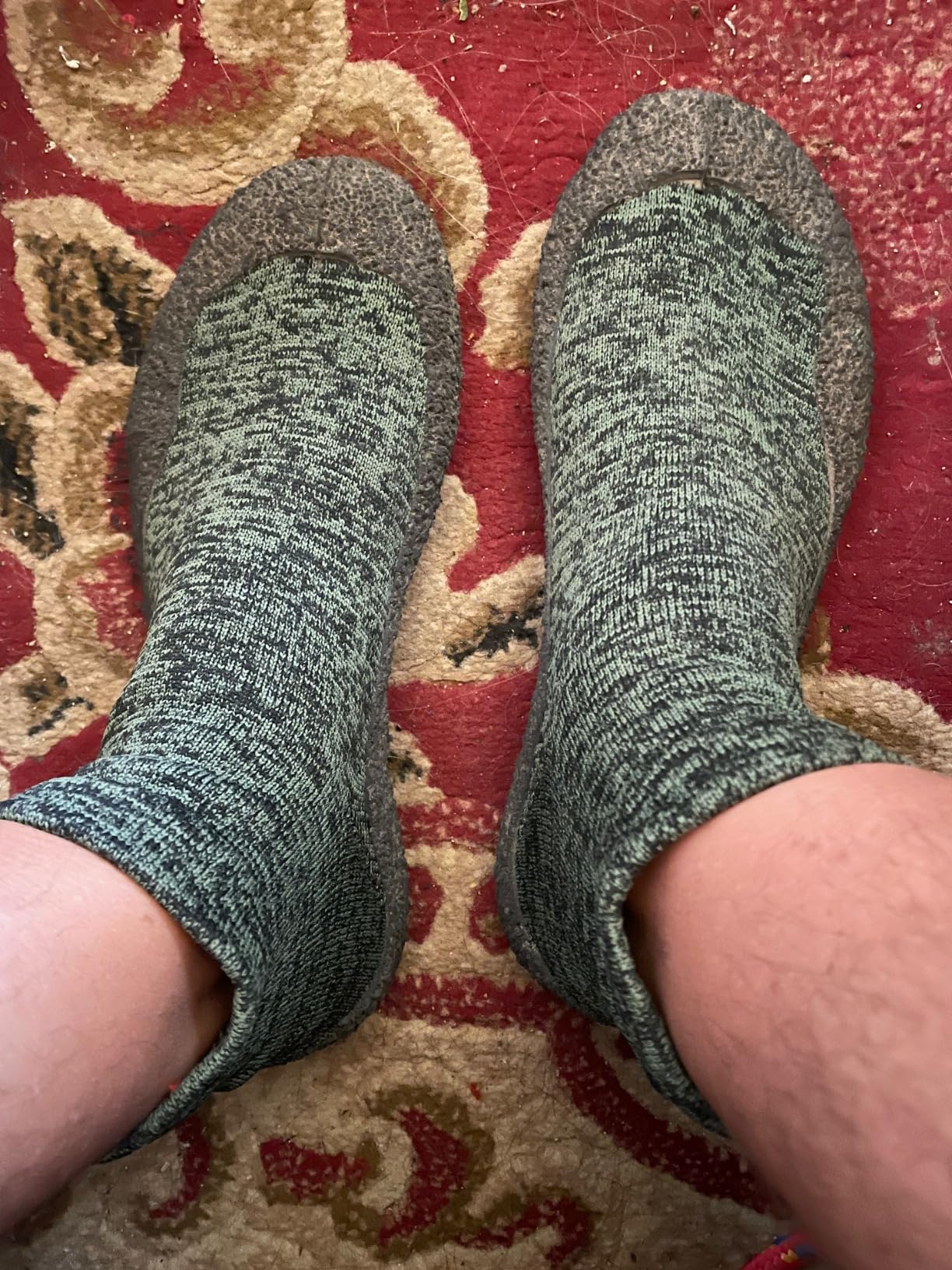 WHITIN sock shoes sole showing textured rubber pattern for grip and traction