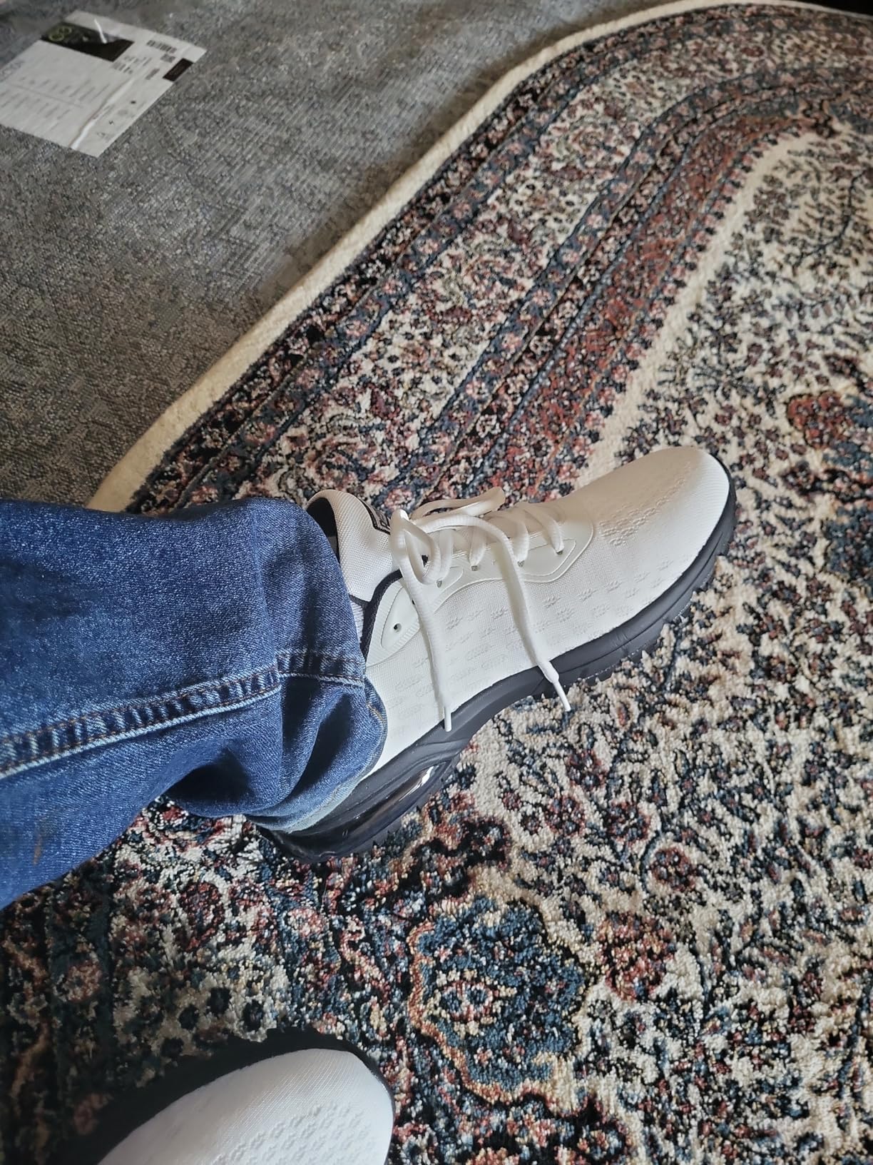 QAUPPE shoes being worn showing real-world fit and appearance during daily use