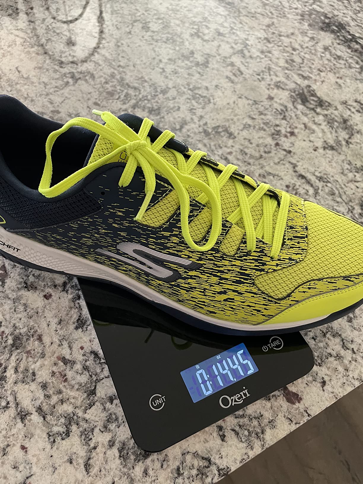 Skechers Viper Court design details showing synthetic mesh upper and lace-up construction