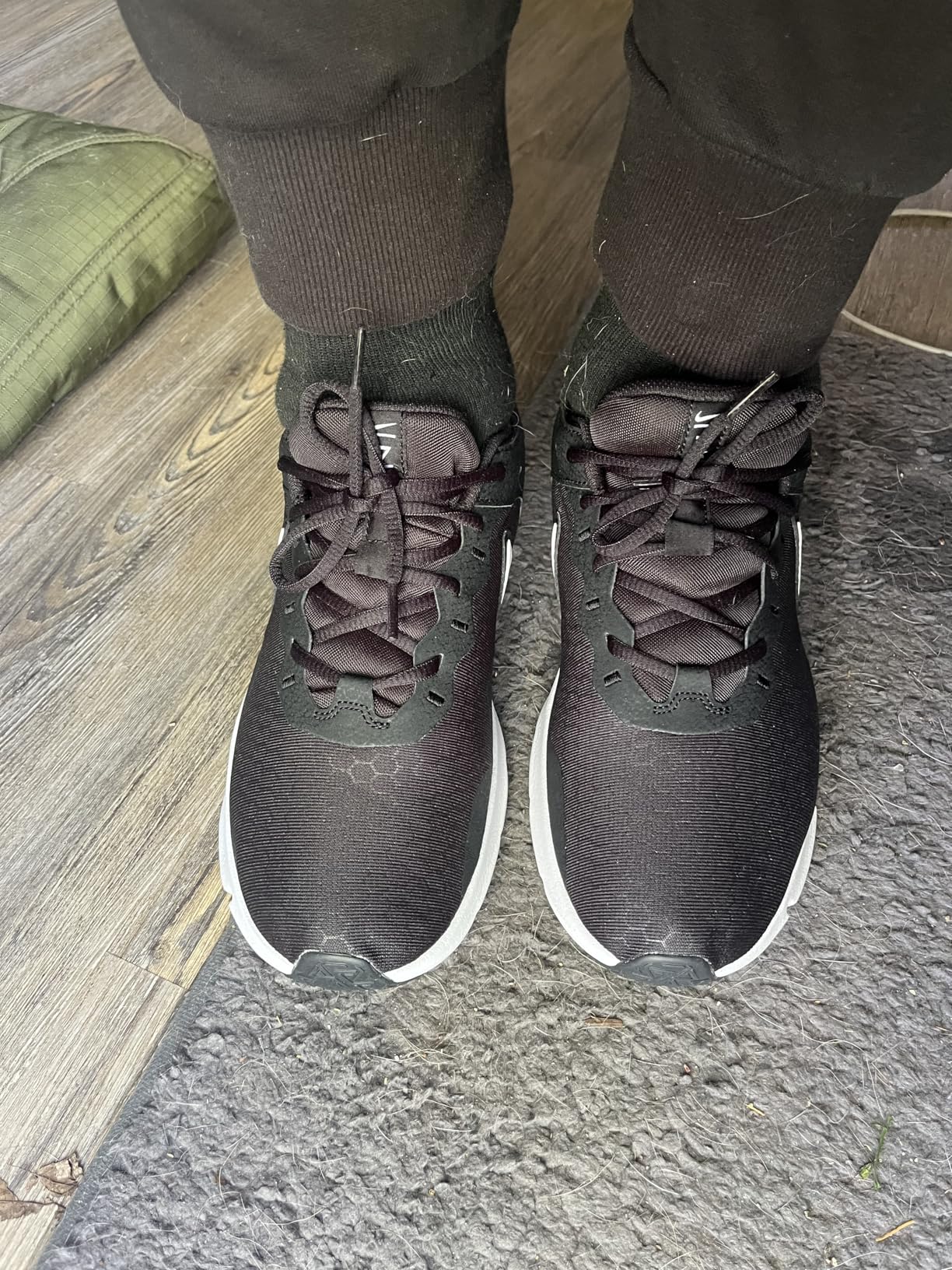 Nike women's training shoes showing toe box design and lacing system for secure fit