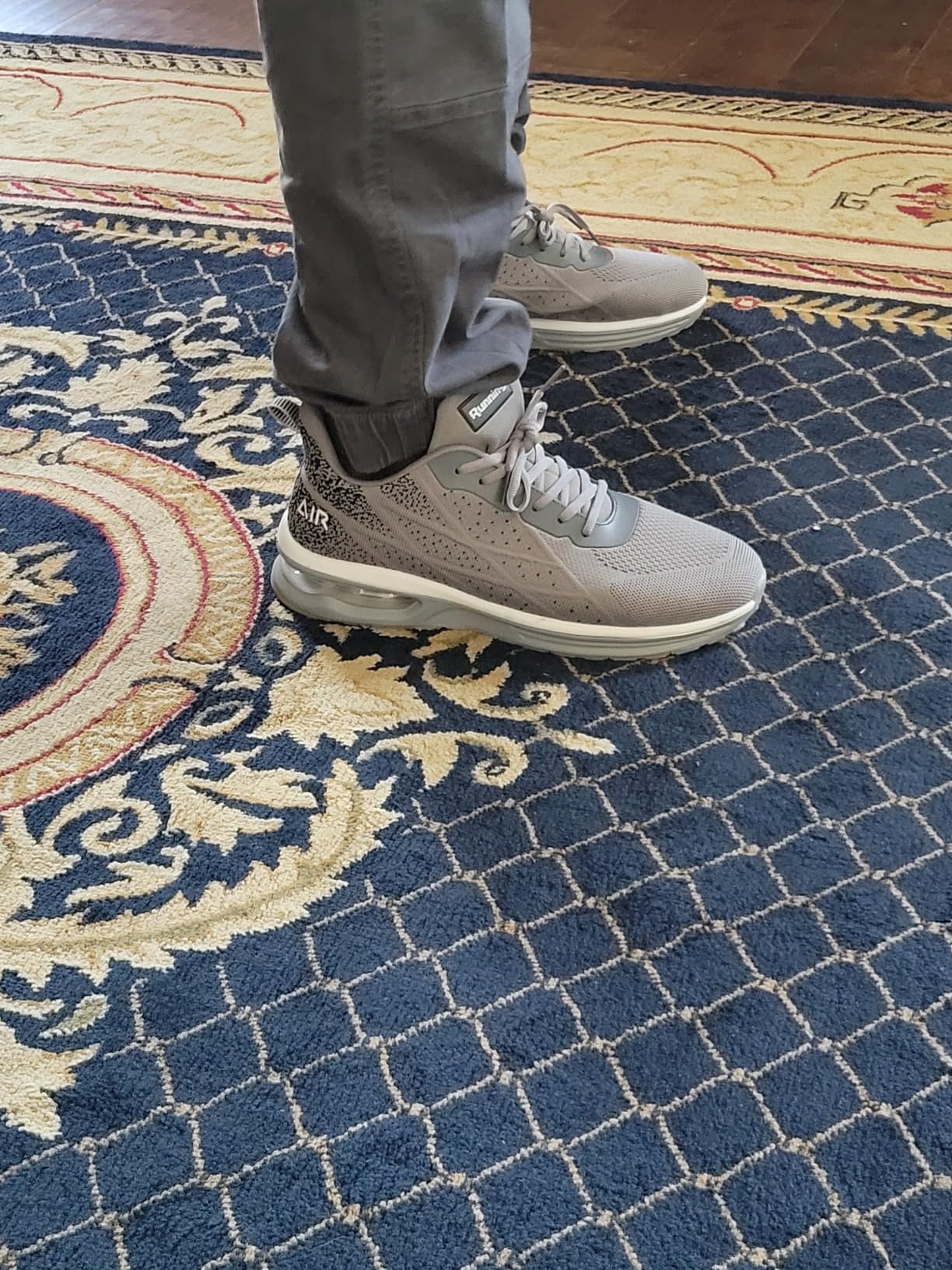 QAUPPE mens athletic shoes final assessment showing overall design and quality