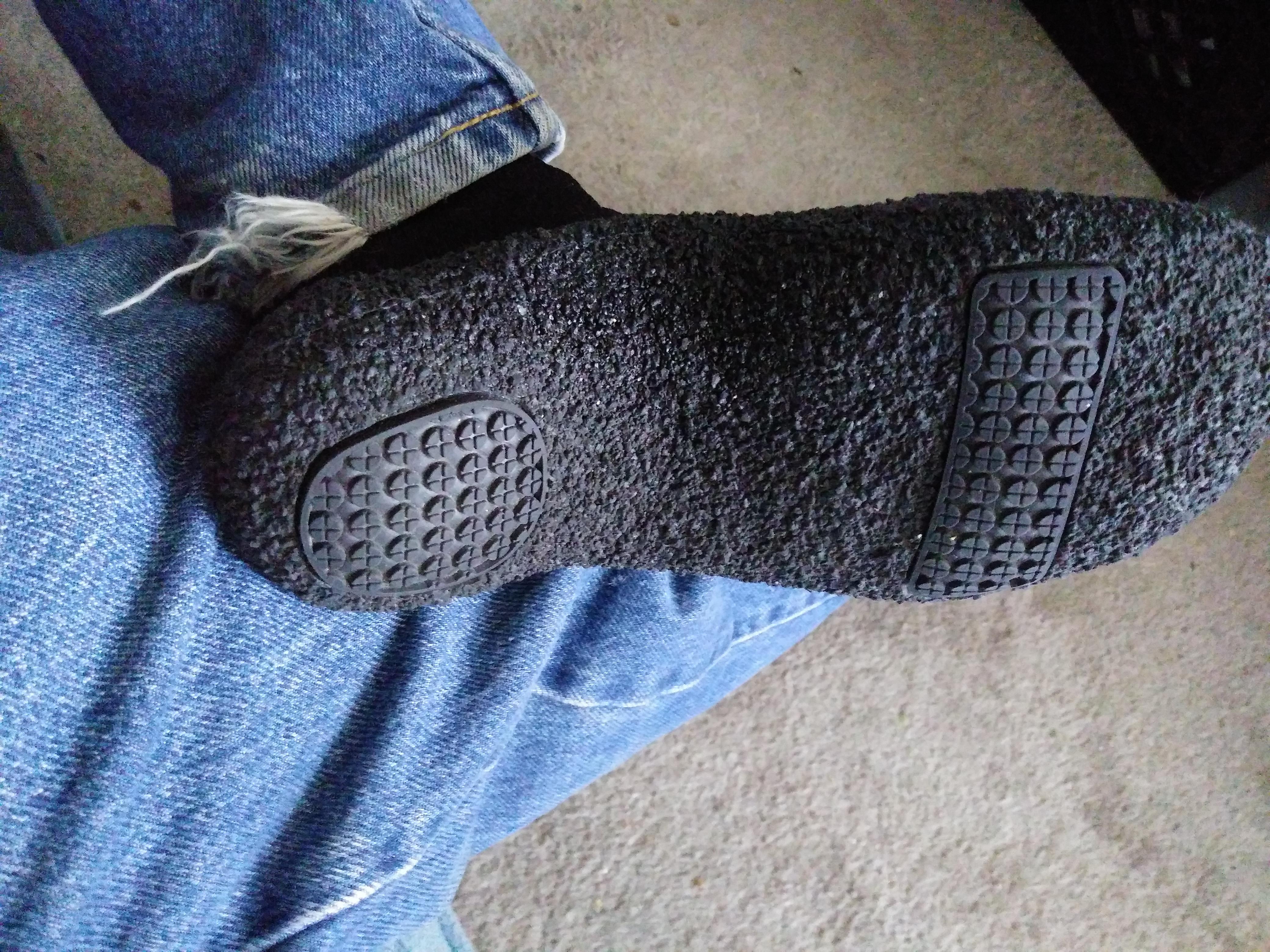WHITIN sock shoes being worn in indoor home environment showing practical daily use