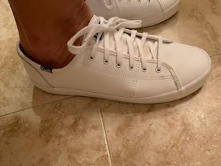 Keds Women's Kickstart white canvas sneakers showing classic lace-up design and clean styling