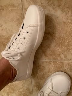 Bottom view of Keds Kickstart showing rubber outsole tread pattern and construction