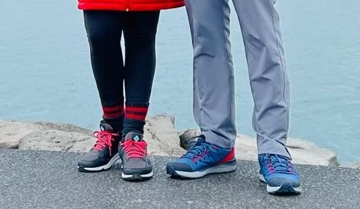 Columbia Trailstorm hiking shoe traction and grip demonstration on varied outdoor terrain surfaces